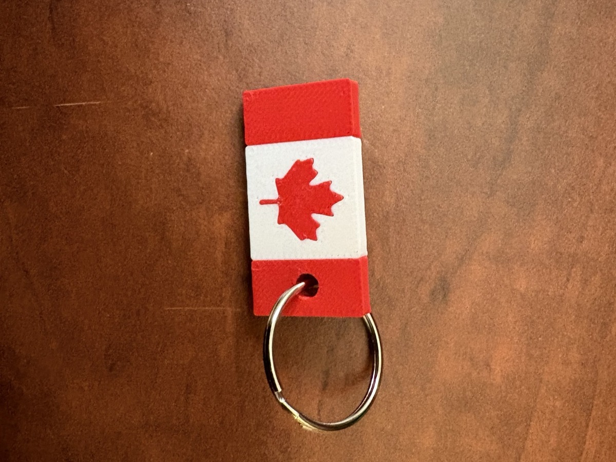 Canada Flag Keychain
