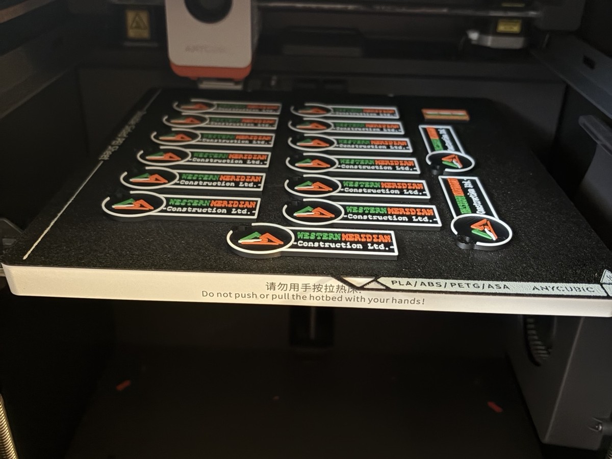 Printer bed in production